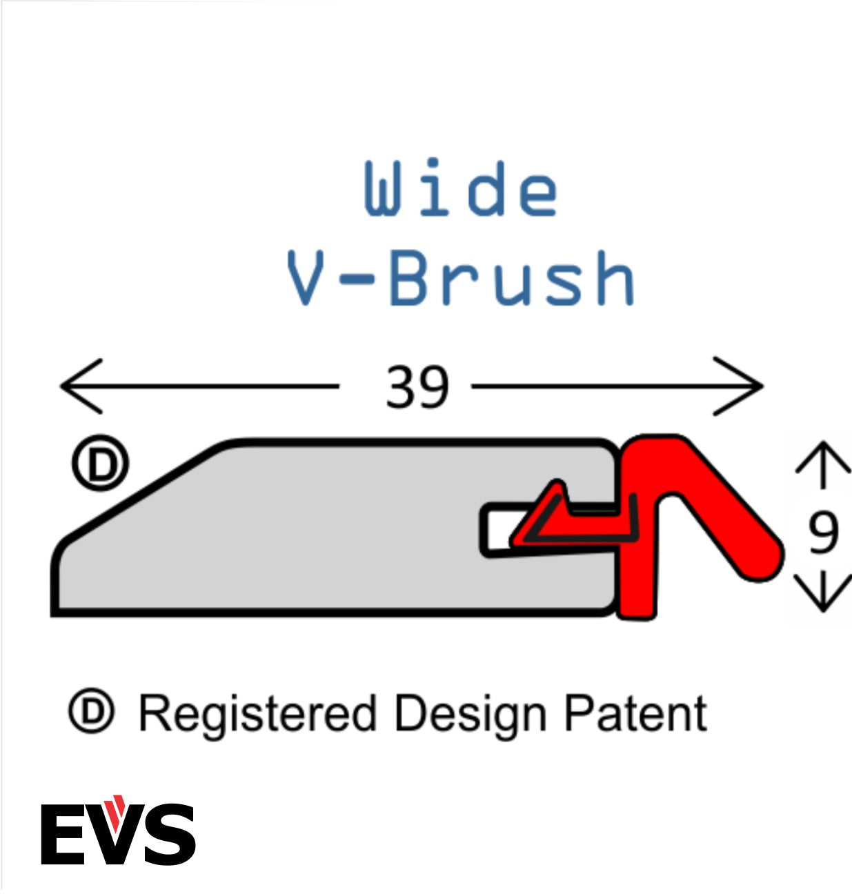 EVS draught stop for timber door surrounds.