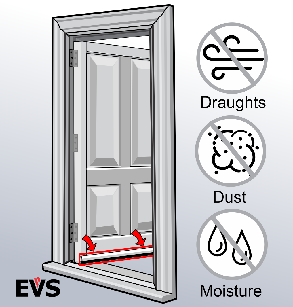EVS flexi weather door seal