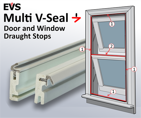 EVS Multi V-Seal Door and Window Draught Stop