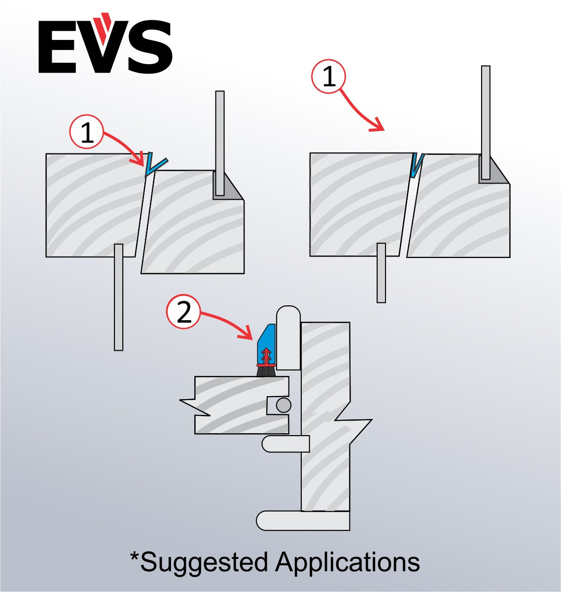 EVS Sliding Sash Window draught stops