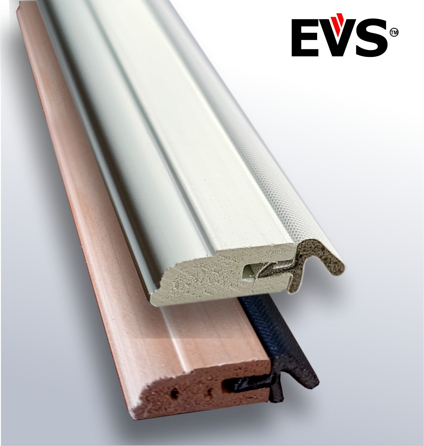 EVS slim-line draught stops for casement windows.