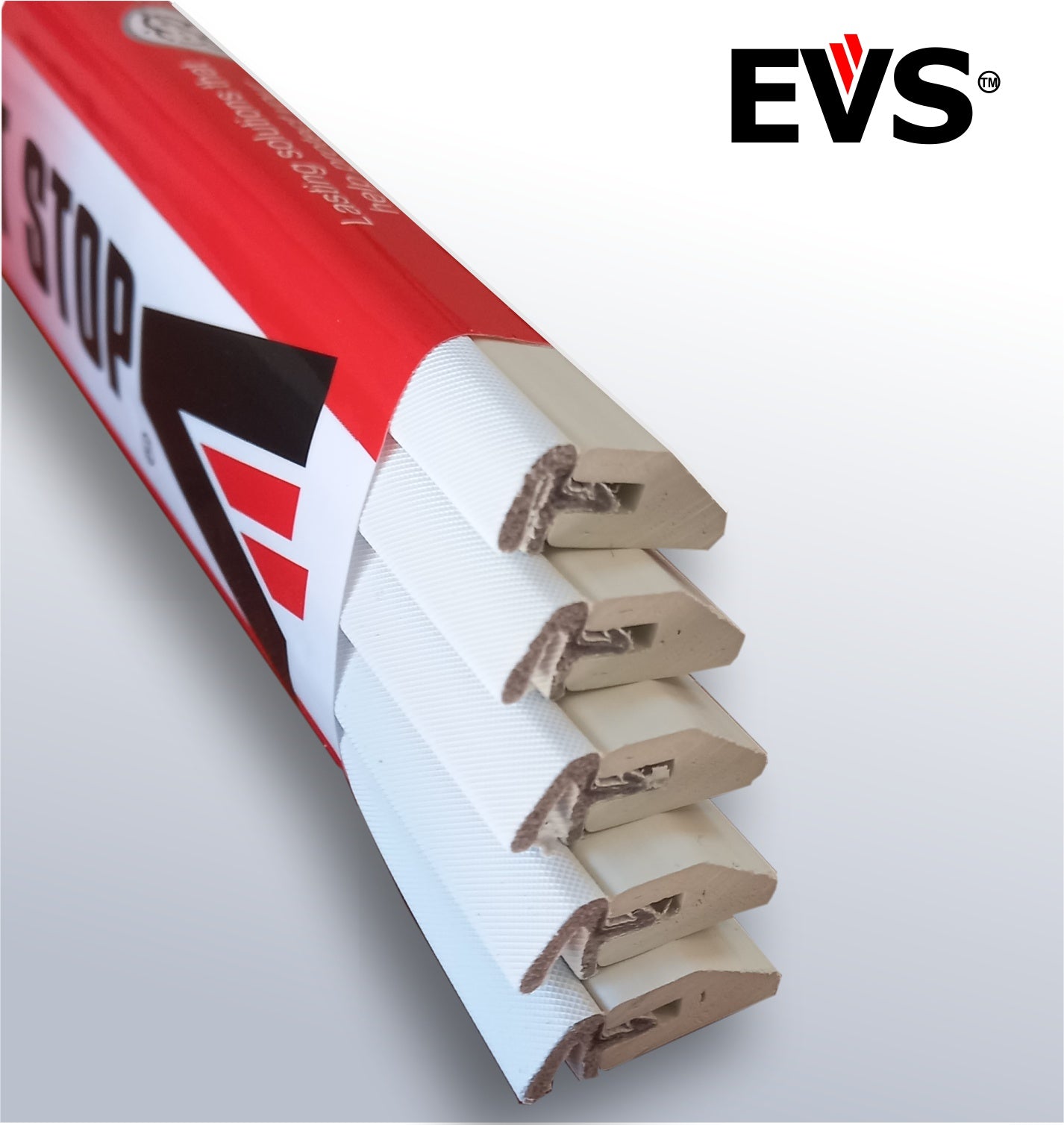 EVS slim-line draught stops for casement windows.