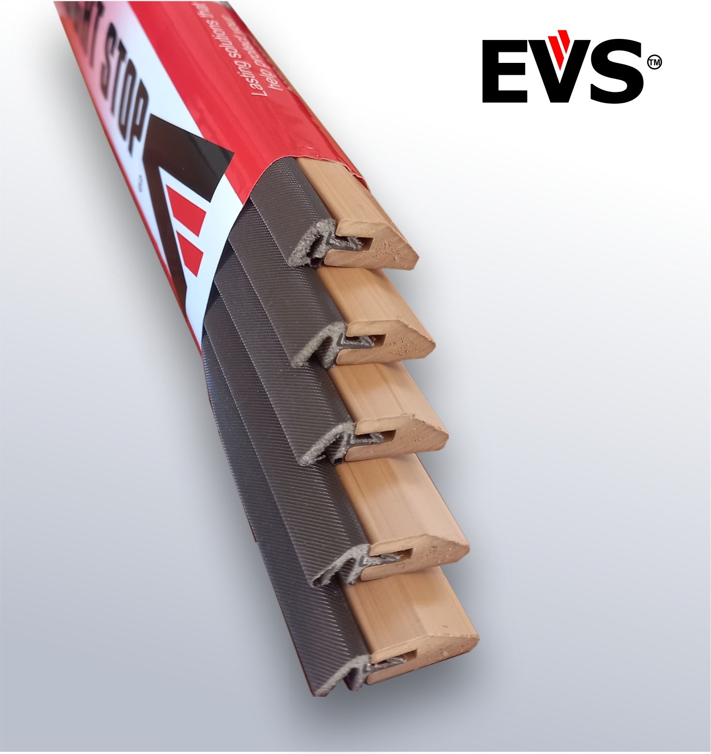 EVS slim-line draught stops for casement windows.