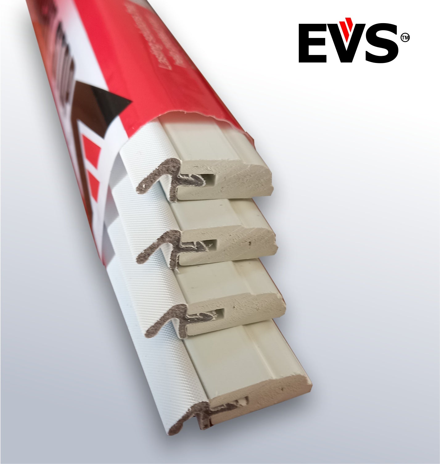 EVS slim-line draught stops for casement windows.