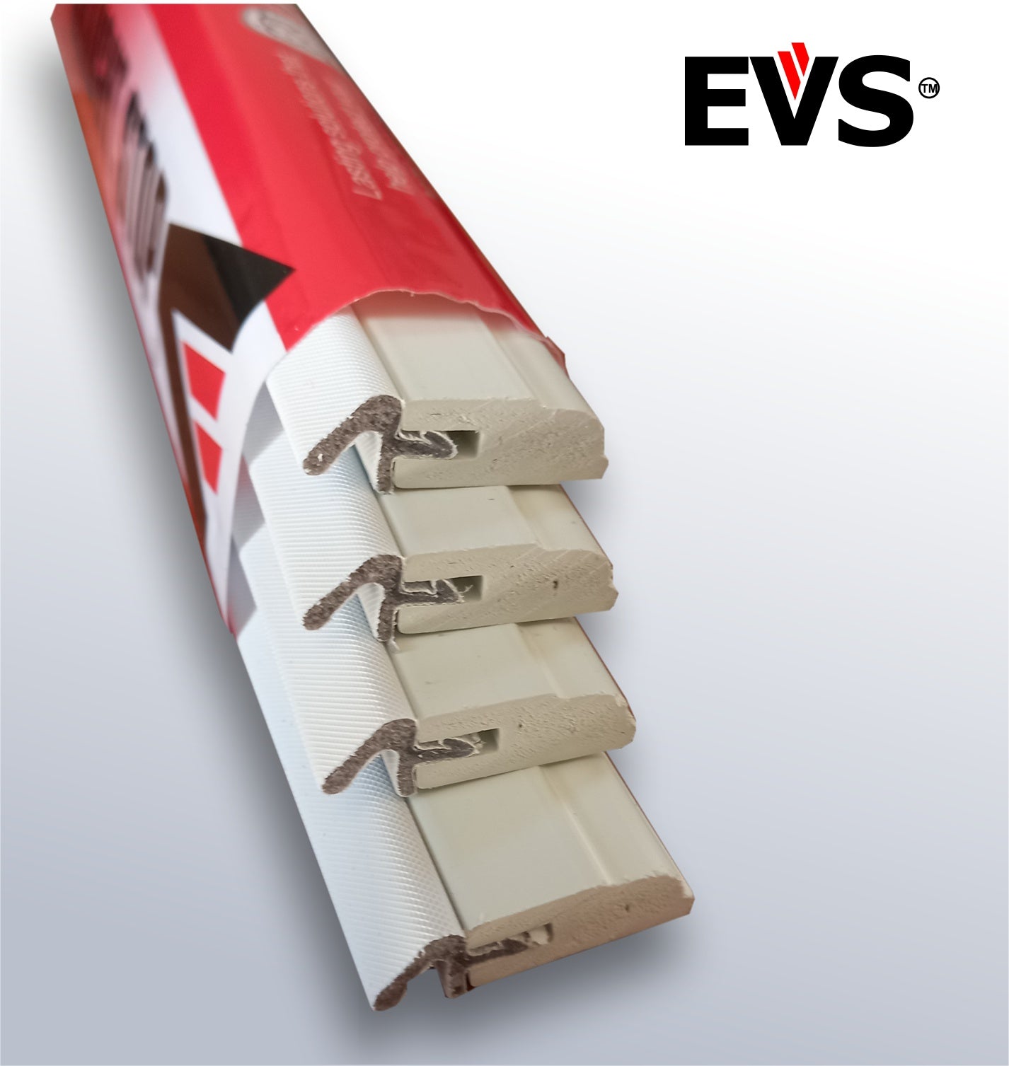 EVS slim-line draught stops for casement windows.