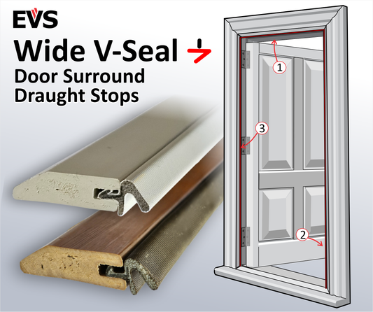 EVS Wide V-Seal Door Surround Draught Stop